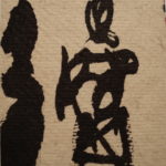 Figure and Shadow IV, 2004, Mixed Media on Paper, 7,5 x 9,5cm