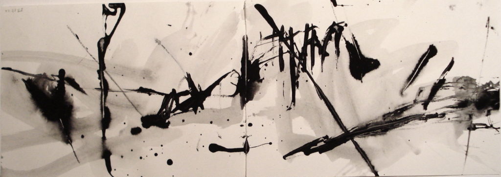 Barb Wire IV, 2010, Ink on Paper, 57 x 20,5cm