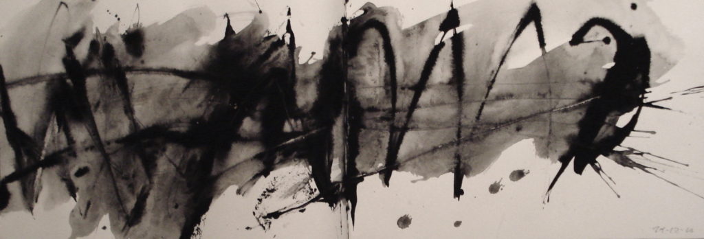 Barb Wire I, 2010, Ink on Paper, 59,5 x 20,5cm