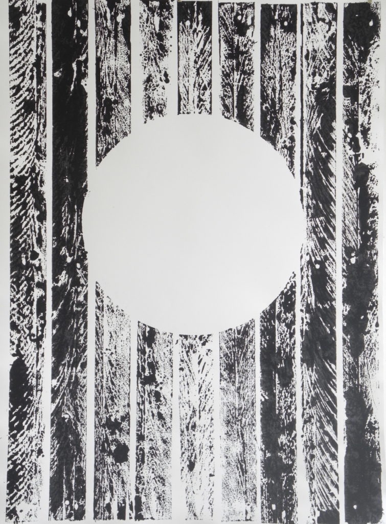 Opening, 2012, Ink on Paper, 107 x 78cm