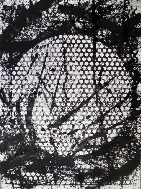 Openings and Obstructions 1, 2018, Ink on Paper, 107 x 78cm