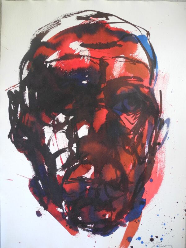 Mask of Gloom, 2011, Ink on Paper