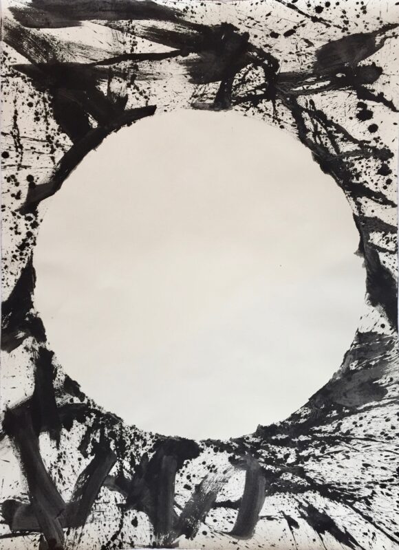 Openings and Obstructions, 2018, Ink on Paper, 107 x 78cm