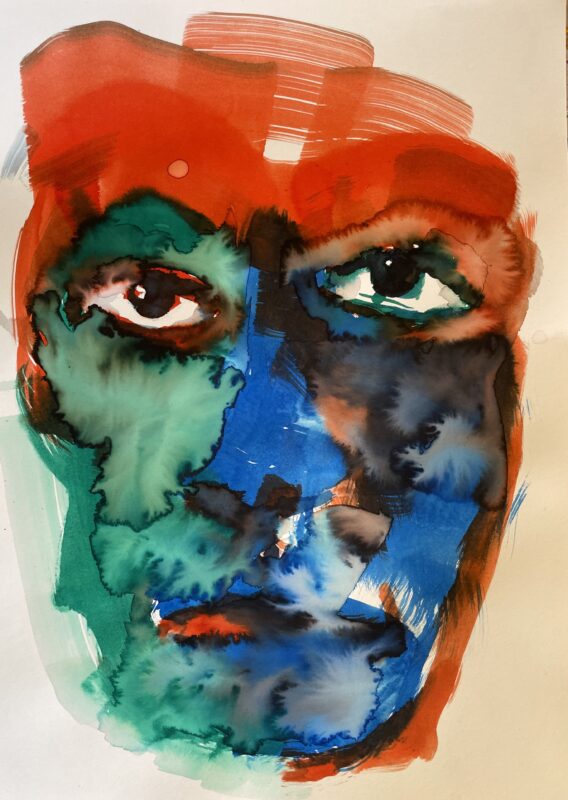 Forgotten Voices 1, 2025, Ink on Paper