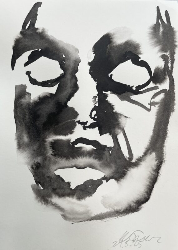 Agreeable Void, 2025, Ink on Paper