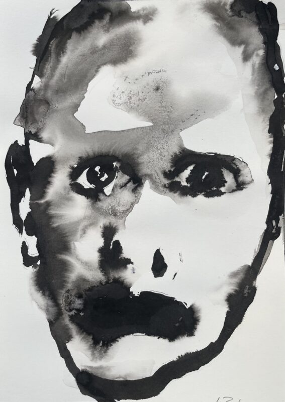 Within Contours, 2025, Ink on Paper