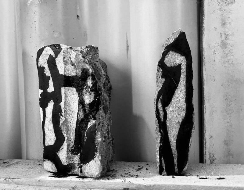 Figural & Solidity, 2024, Stone and Ink