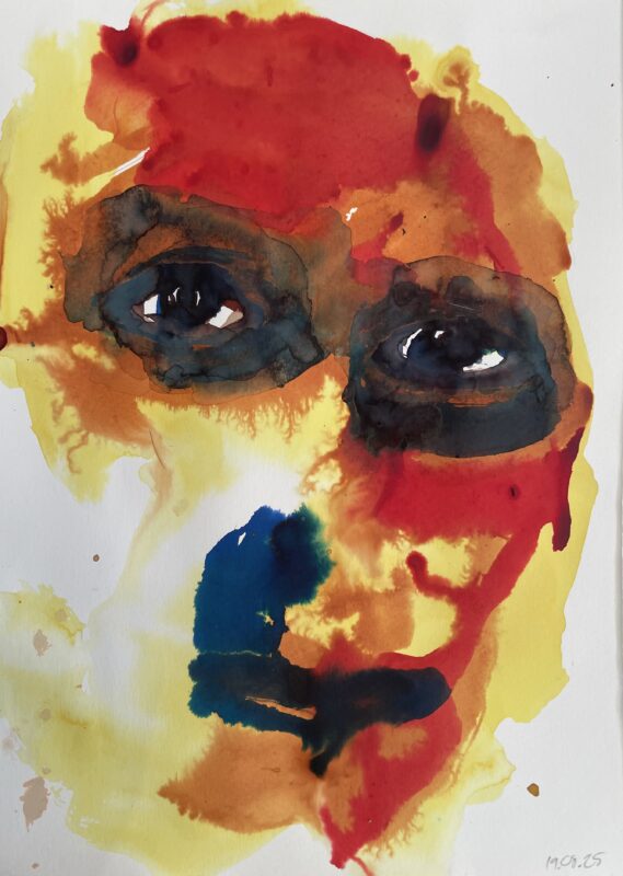 UT, 2025, watercolor on paper