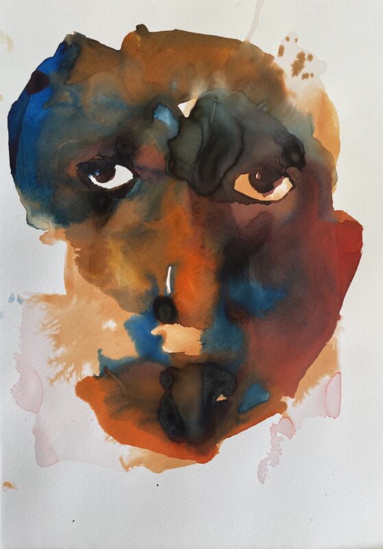 UT, 2025, watercolor on paper